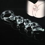 Huge Crystal Glass Plug Twist Spiral Plug Couples Toy Man Woman Insert Bondage