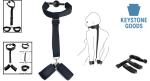 Adjustable Leather BDSM Restraint Kit with Ball Gag and Handcuffs