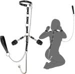 Complete BDSM Starter Kit with Anal Hook, Adjustable Neck Wrist Restraints & ...
