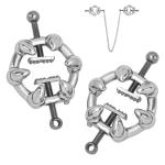 Metal Nipple Clamps Adjustable Nipple Clips with Chain BDSM Gear For Women Men