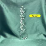 Huge Crystal Glass Plug Twist Spiral Plug Couples Toy Man Woman Insert Bondage