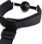 Adjustable Leather BDSM Restraint Kit with Ball Gag and Handcuffs