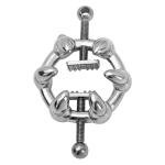 Metal Nipple Clamps Adjustable Nipple Clips with Chain BDSM Gear For Women Men