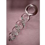 Huge Crystal Glass Plug Twist Spiral Plug Couples Toy Man Woman Insert Bondage