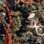 2 LB Bag Variety Of Costume Jewelry Wearable Craft Repurpose Lot 999