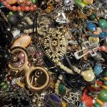 2 LB Bag Variety Of Costume Jewelry Wearable Craft Repurpose Lot 999