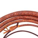 Real Leather Bullwhip 4–16 Feet Long Handmade 16 Plait Genuine Leather Bull Whip