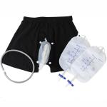 Male Wearable Incontinence Pants Urinal Leg Bag Silicone Urine Funnel Collector