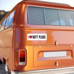 I Love Butt Decal Plugs Sticker Heart Funny Anal Joke Prank Gag Gift