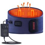 Heating Pad with Massager for Back Pain , 47-60" Lower Back Massager Wearable...