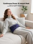 Heating Pad with Massager for Back Pain , 47-60" Lower Back Massager Wearable...