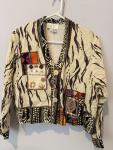Vintage Cache Shirt Jacket Art To Wear Boho Size Small