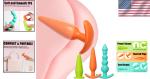Colorful Anal Training Kit with 3 Beginner Friendly Plugs and Finger Sleeve