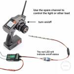 RC Remote Controlled AUX on/Off Electronic Switch Relay for Car Truck Boat LED