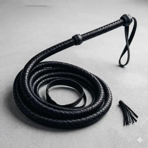 Handmade Leather Bullwhip 4 to 10 ft Long 8 Plaits  Indiana Jones Style Cracking