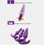 7Pcs-Vibrator-Anal-Stimulator-Massager-for-Women Men Couples Use Lubricant