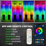 2PCS 2FT Spiral LED Fat Whip Light Antenna RGB Chasing For Can-am X3 RZR UTV ATV