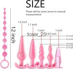 7Pcs-Vibrator-Anal-Stimulator-Massager-for-Women Men Couples Use Lubricant