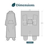 Wearable Blanket with Foot Pocket Sleeves Soft Fleece Wrap for Sofa Couch TV