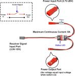 RC Remote Controlled AUX On/Off Electronic Switch Relay for Car Truck Boat LED L
