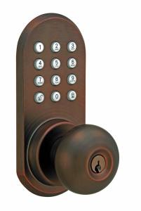Remote Controlled Doorknob With Keypad - Wireless !