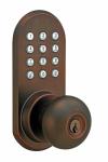 Remote Controlled Doorknob With Keypad - Wireless !