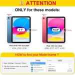 [3 Pack] Tempered Glass Screen Protector For iPad (A16) 11th Gen 11 Inch (2025)