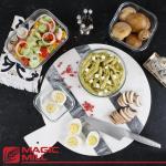 Magic Mill Glass Storage Containers with Lids Set (24 Pcs) (Open Box)