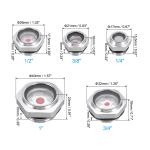 5 x Oil Sight Glass 1/4" 3/8" 1/2" 3/4" 1" Male Threaded Liquid Level Gauge