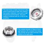 5 x Oil Sight Glass 1/4" 3/8" 1/2" 3/4" 1" Male Threaded Liquid Level Gauge