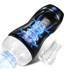 Male Masturbaters Cup Automatic HandsFree Rotating Thrusting Stroker Lubricants