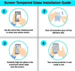 4 PACK For iPhone 17 16 15 14 13 12 11 Pro Max Tempered Glass Screen Protector