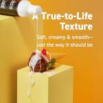 XESSO Cum Lube, White Creamy Water-Based Lubricant 4 fl oz, Unscented Hypoallergenic Thick Gel for Women, Men & Couples. Made in US & Discreet Package. Package May Vary