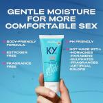 K-Y Jelly Water Based Lube For Sex, Anal Lube, Non-Greasy Water Based Personal Lubricant, pH Friendly Sex Lube Can Be Used With Sex Toys For Women & Male Sex Toys, Condom Friendly Personal Lube, 2 oz