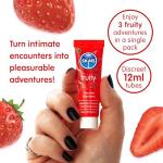 SKINS Flavored Lube Set - 3 Flavored Water Based Lubes - Fruity Edible Lubricant & Licks - Watermelon, Strawberry and Mango & Passionfruit Flavored Lube for Oral Pleasure & Intercourse