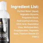 XESSO Cum Lube, White Creamy Water-Based Lubricant 4 fl oz, Unscented Hypoallergenic Thick Gel for Women, Men & Couples. Made in US & Discreet Package. Package May Vary
