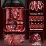 Male Masturbaters Cup Automatic HandsFree Rotating Thrusting Stroker Lubricants