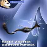 Adult Toys for Men, Remote Control Prostate Massager with Vibrating Cocck Ring,