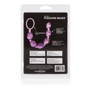 Calexotics Swirl Pleasure Beads Purple Flexible Anal Toy Hp-Se1315142