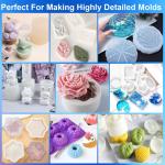 Silicone Mold Making Kit,64Oz Super Elastic Liquid Silicone for Mold Maker, Fast