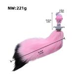 Fox Tail Plug Liquid Silicone Body Insert BDSM Cosplay Women Men Bondage Fun