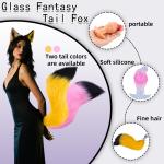 Fox Tail Plug Liquid Silicone Body Insert BDSM Cosplay Women Men Bondage Fun