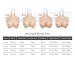 Silicone Breastplate Crossdresser Breast Forms Fake Boobs C-H Cup For Drag Queen