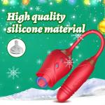 For-Rose-Licking-Vibrator-Clitoral-Thrusting-Dildo-Toys-10 Speed-USE Lubricant
