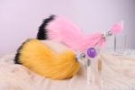 Fox Tail Plug Liquid Silicone Body Insert BDSM Cosplay Women Men Bondage Fun
