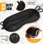 Travel Eye Mask Sleep Soft Padded Shade Cover Rest Relax Sleeping Blindfold. USA