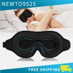 3D Travel Silk Eye Mask Sleeping Soft Padded Shade Cover Rest Relax Blindfold