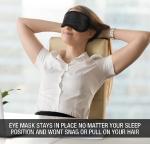 Travel Eye Mask Sleep Soft Padded Shade Cover Rest Relax Sleeping Blindfold. USA