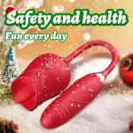 For-Rose-Licking-Vibrator-Clitoral-Thrusting-Dildo-Toys-10 Speed-USE Lubricant