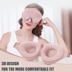 2/1 Pack Travel 3D Eye Mask Sleep Soft Padded Shade Cover Rest Relax Blindfold